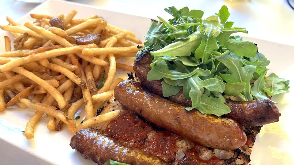 Merguez Sandwich and French fries